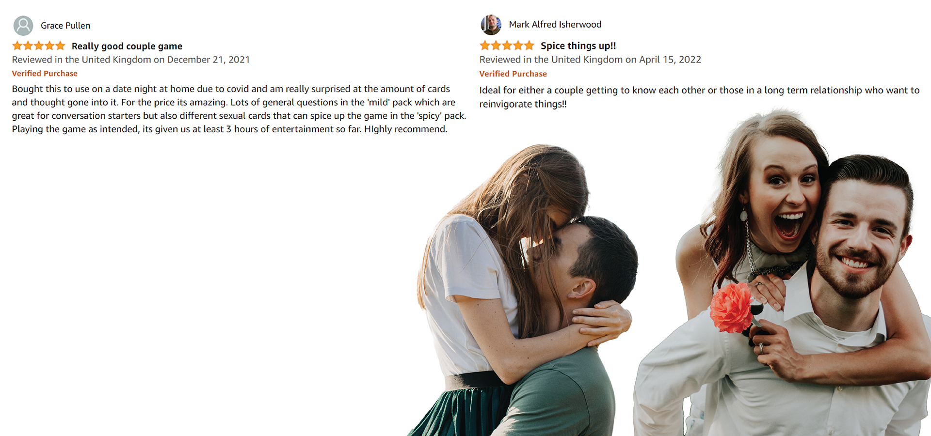 Spice it up - Couple game - Card game - Shop - romantic - Gift - Games - Couples - Relationship -Bedroom games